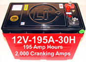 Lithium ion batteries for all makes RV, yachts, sailboats, dump trucks, earth moving equipment, waste recyclers and more...
