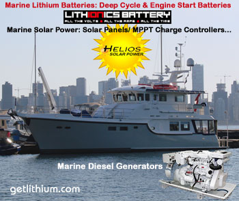 Deep cycle lithium-ion house power battery for sailboats and yachts